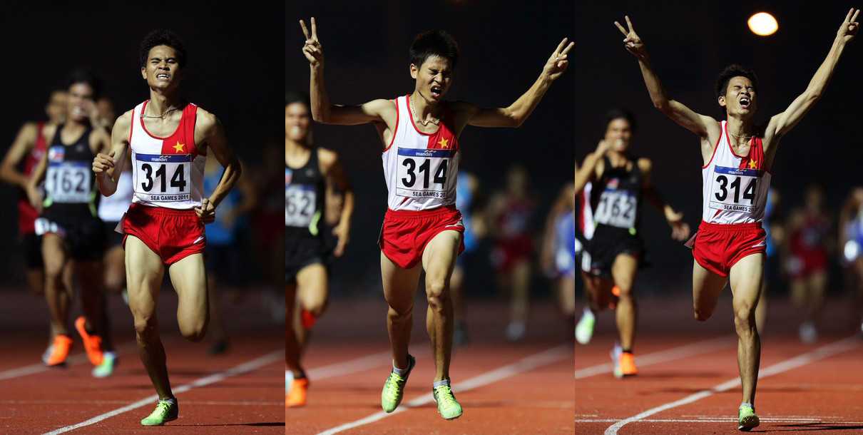 Dương Văn Thái giành HCV 800m nam. Dương Văn Thái giành HCV 800m nam.