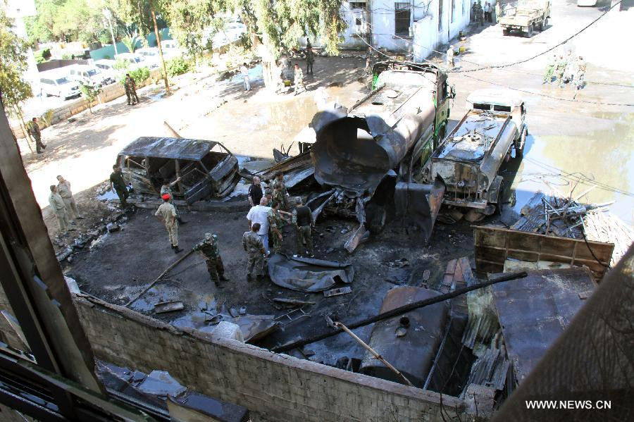 Nhóm này cũng tuyên bố mục tiêu của vụ đánh bom là các quan chức an ninh của chính phủ Syria và thành viên nhóm dân quân Hồi giáo Shabiha đang họp trong tòa nhà an ninh.