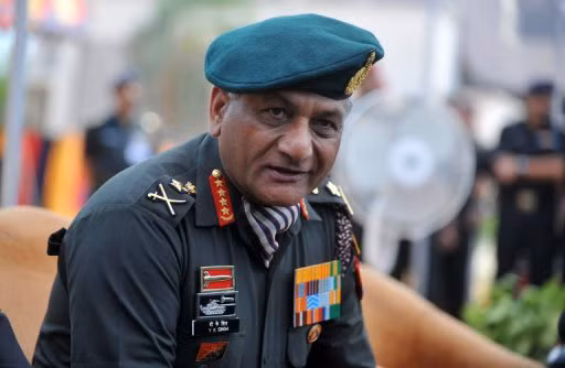 Tướng V K Singh - tâm điểm của một các vụ tranh chấp với Chính phủ Ấn Độ trong những ngày gần đây.