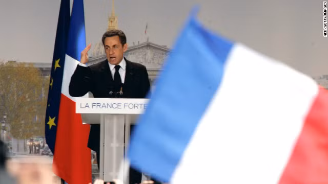 Tổng thống Pháp Nicolai Sarkozy. Ảnh CNN Tổng thống Pháp Nicolai Sarkozy. Ảnh CNN