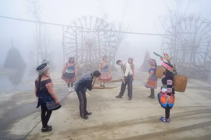 Lễ hội khèn hoa ở khu du lịch Sun World Fansipan Legend.