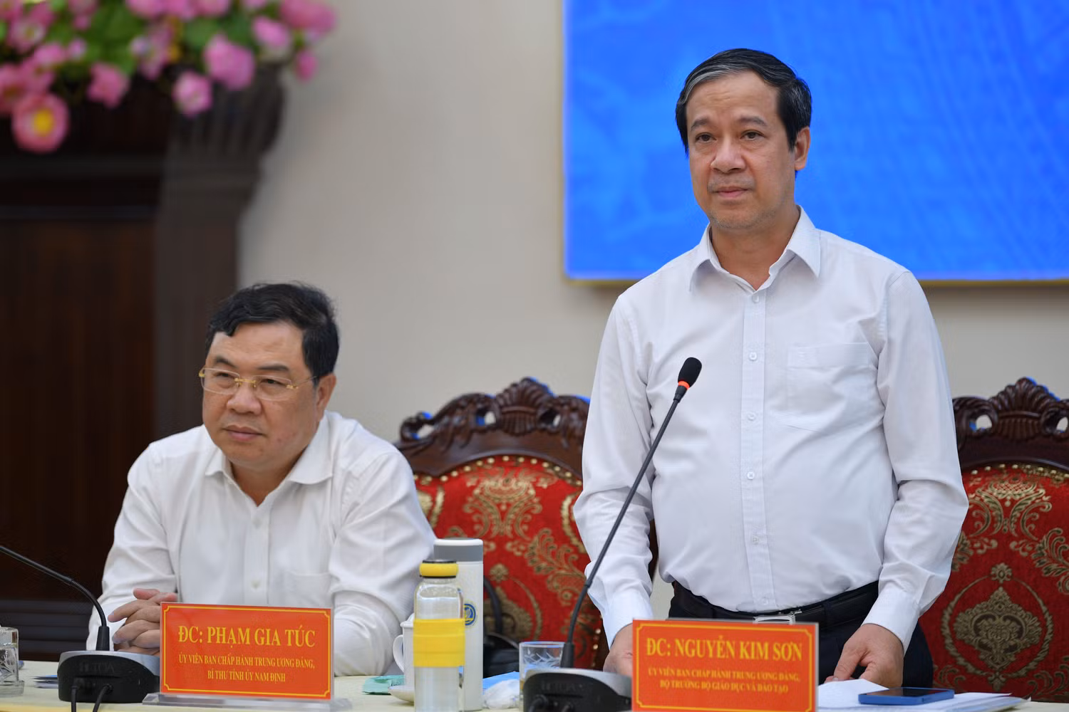 Bộ trưởng Nguyễn Kim Sơn phát biểu tại hội nghị (Ảnh: Lã Tiến) Bộ trưởng Nguyễn Kim Sơn phát biểu tại hội nghị (Ảnh: Lã Tiến)
