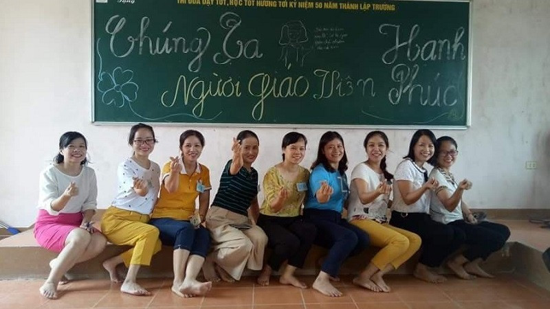 Làm thế nào để trở thành giáo viên hạnh phúc? (Ảnh: tác giả cung cấp).
