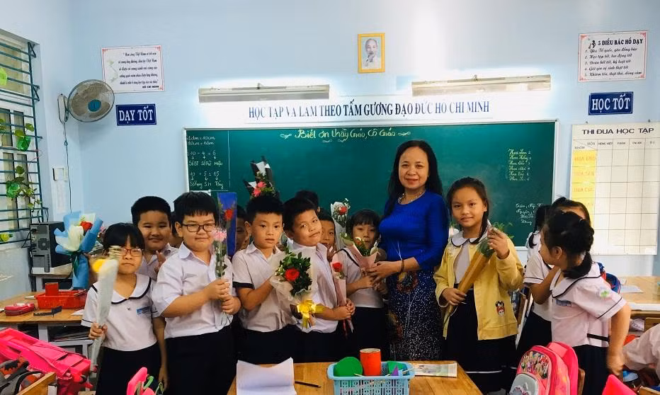 Niềm vui của người thầy (Ảnh tác giả) Niềm vui của người thầy (Ảnh tác giả)
