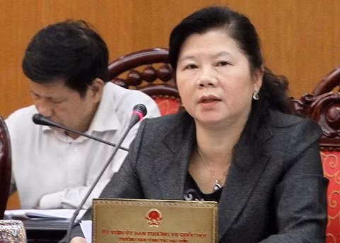 Bà Nguyễn Thị Nương - Trưởng Ban Công tác đại biểu.