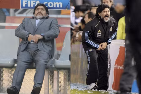 Khi tự sướng, Maradona cũng biểu hiện với nhiều sắc thái tình cảm khác nhau.