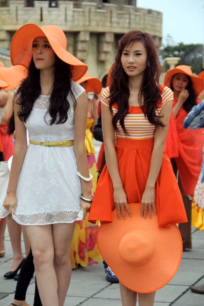 Các thí sinh có buổi quay ngoại cảnh ở Bà Nà.