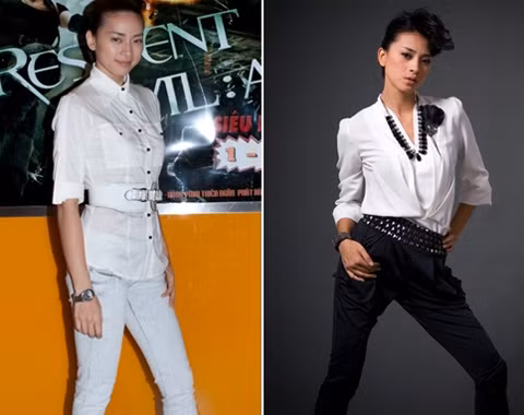 Và khi cô diện sơ mi trắng với quần jeans cũng không kém phần hấp dẫn. Và khi cô diện sơ mi trắng với quần jeans cũng không kém phần hấp dẫn.