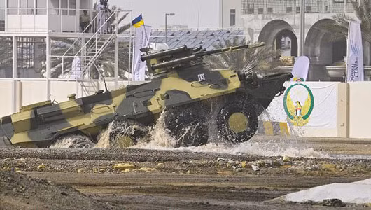 BTR-3E1 có khả năng cơ động rất cao. BTR-3E1 có khả năng cơ động rất cao.