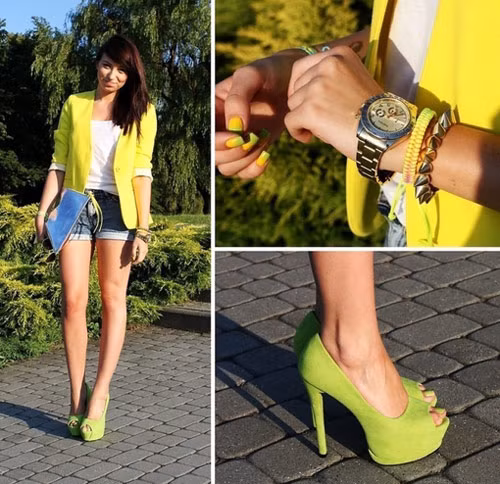 Đẹp rạng ngời và luôn chói lóa với sắc màu neon.
