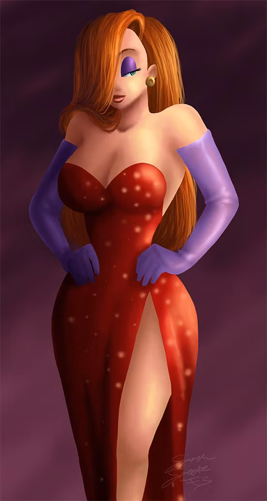 Dù chỉ là một nhân vật hoạt hình như Jessica Rabbit thực sự vô cùng “nóng bỏng”. Chiếc váy đỏ dài, xẻ cao lấp lánh đã biến Jessica trở thành nhân vật nữ “hot” nhất trong mọi phim hoạt hình, vượt lên trên cả cô nàng Betty Boops.