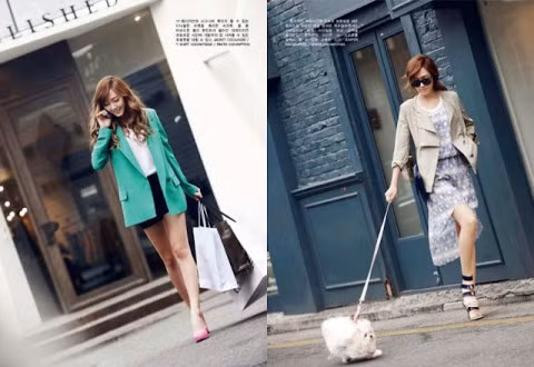 Công thức mix đồ ưa thích của Jessica là blazer, áo phông và quần short; hay áo khoác jacket mỏng với váy thật năng động, khỏe khoắn. Công thức mix đồ ưa thích của Jessica là blazer, áo phông và quần short; hay áo khoác jacket mỏng với váy thật năng động, khỏe khoắn.