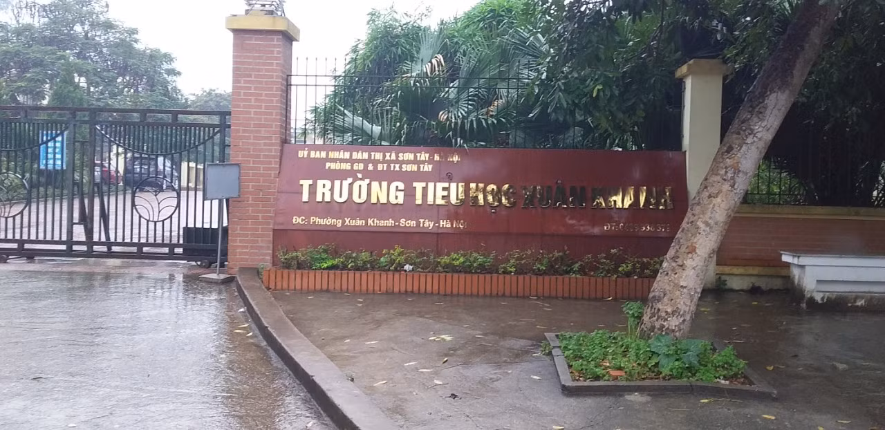 Ban giám hiệu trường Tiểu học Xuân Khanh bị tố vi phạm trong quy định quản lý tài sản công. Ảnh: LC
