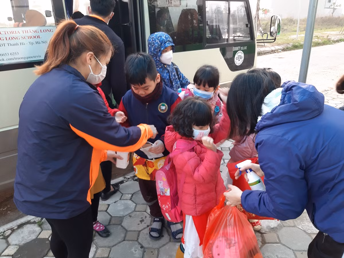 Ngày 1/2/2020, Trường Tiểu học và Trung học cơ sở Victoria Thăng Long quyết định cho học sinh toàn trường nghỉ học 1 tuần (từ ngày 3/2/2020 đến ngày 7/2/2020). (Ảnh: Tố Trinh)