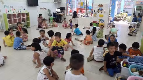Các cháu học sinh của trường mầm non Bé Ngoan trong 1 giờ học (ảnh: T.Q) Các cháu học sinh của trường mầm non Bé Ngoan trong 1 giờ học (ảnh: T.Q)