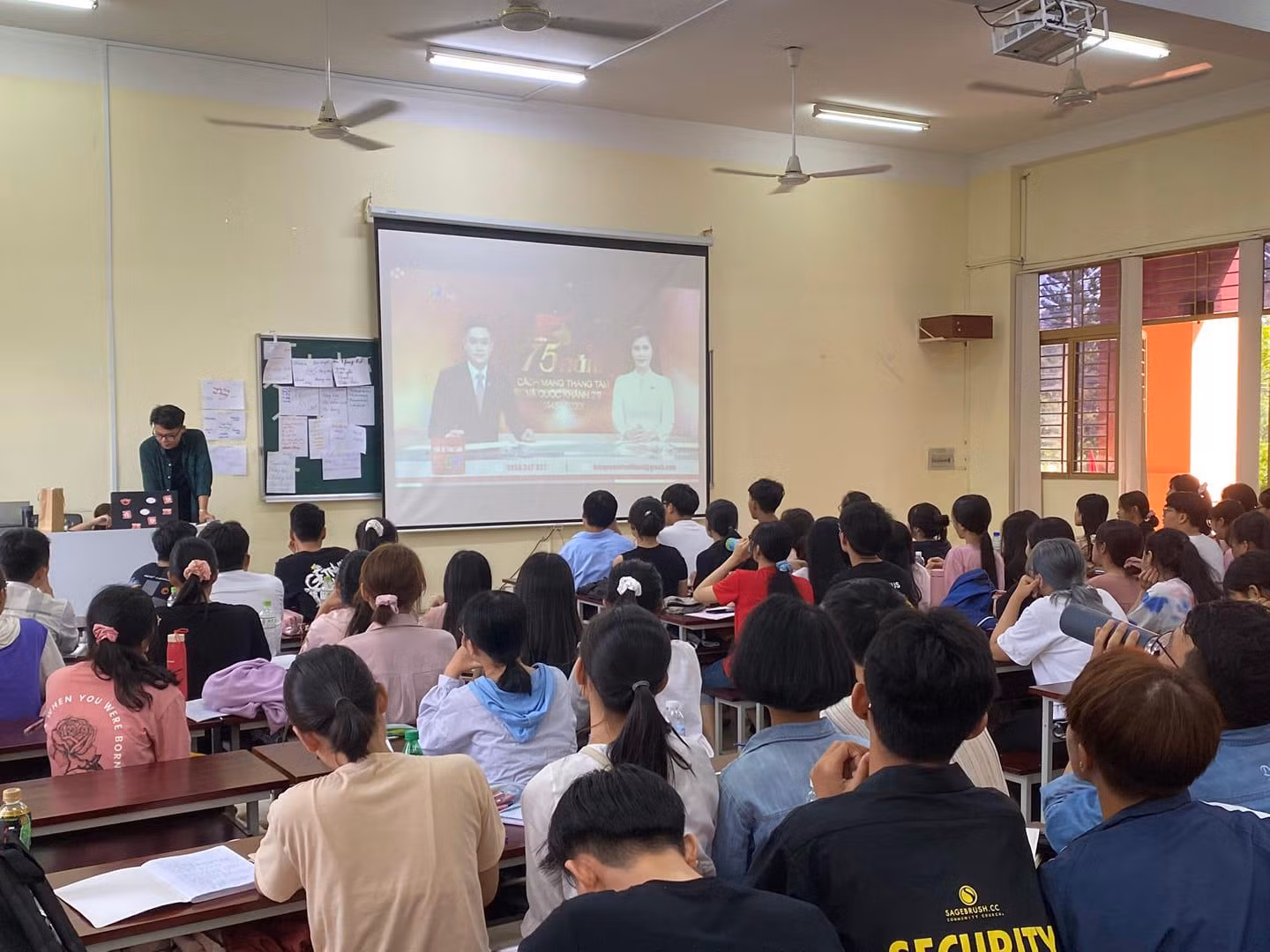 Một hoạt động đào tạo của khoa Báo chí và Truyền thông tại nhà trường (ảnh: NTCC)