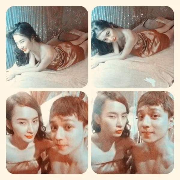 Bức ảnh được cho là nhạy cảm của Phương Trinh và chàng trai lạ. Bức ảnh được cho là nhạy cảm của Phương Trinh và chàng trai lạ.