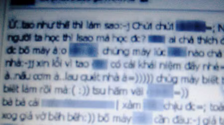 Những lời lẽ không thể chấp nhận được đăng tải trên Facebook Những lời lẽ không thể chấp nhận được đăng tải trên Facebook