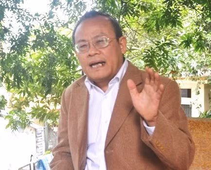 Ông Lê Văn Cuông - nguyên Phó đoàn Đại biểu Quốc hội tỉnh Thanh Hóa (ảnh: Quốc Toản).