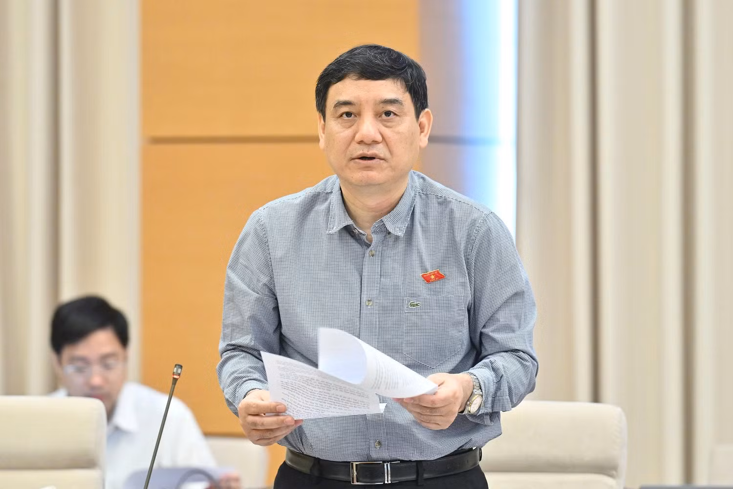 Chủ nhiệm Ủy ban Văn hóa và Xã hội Nguyễn Đắc Vinh. Ảnh: quochoi.vn