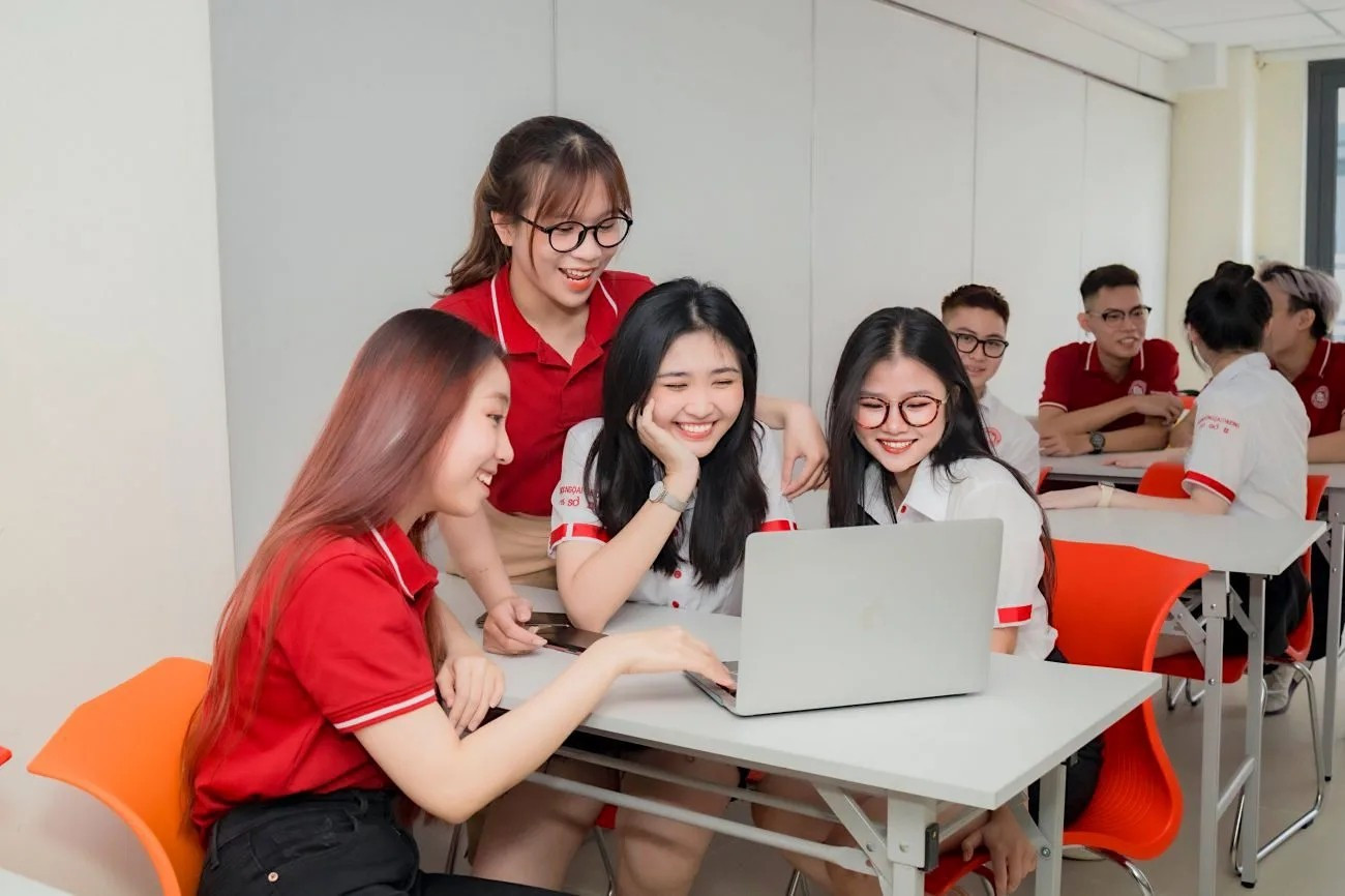 Sinh viên Trường Đại học Ngoại thương. Ảnh: website nhà trường