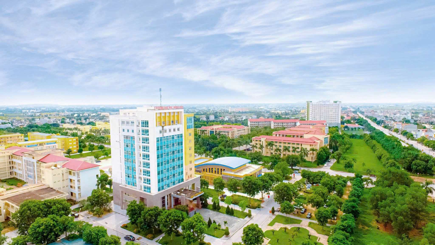 Một góc khuôn viên Trường Đại học Hồng Đức. Ảnh: HDU