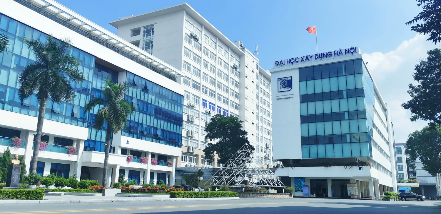 Một góc khuôn viên Trường Đại học Xây dựng Hà Nội. Ảnh: HUCE