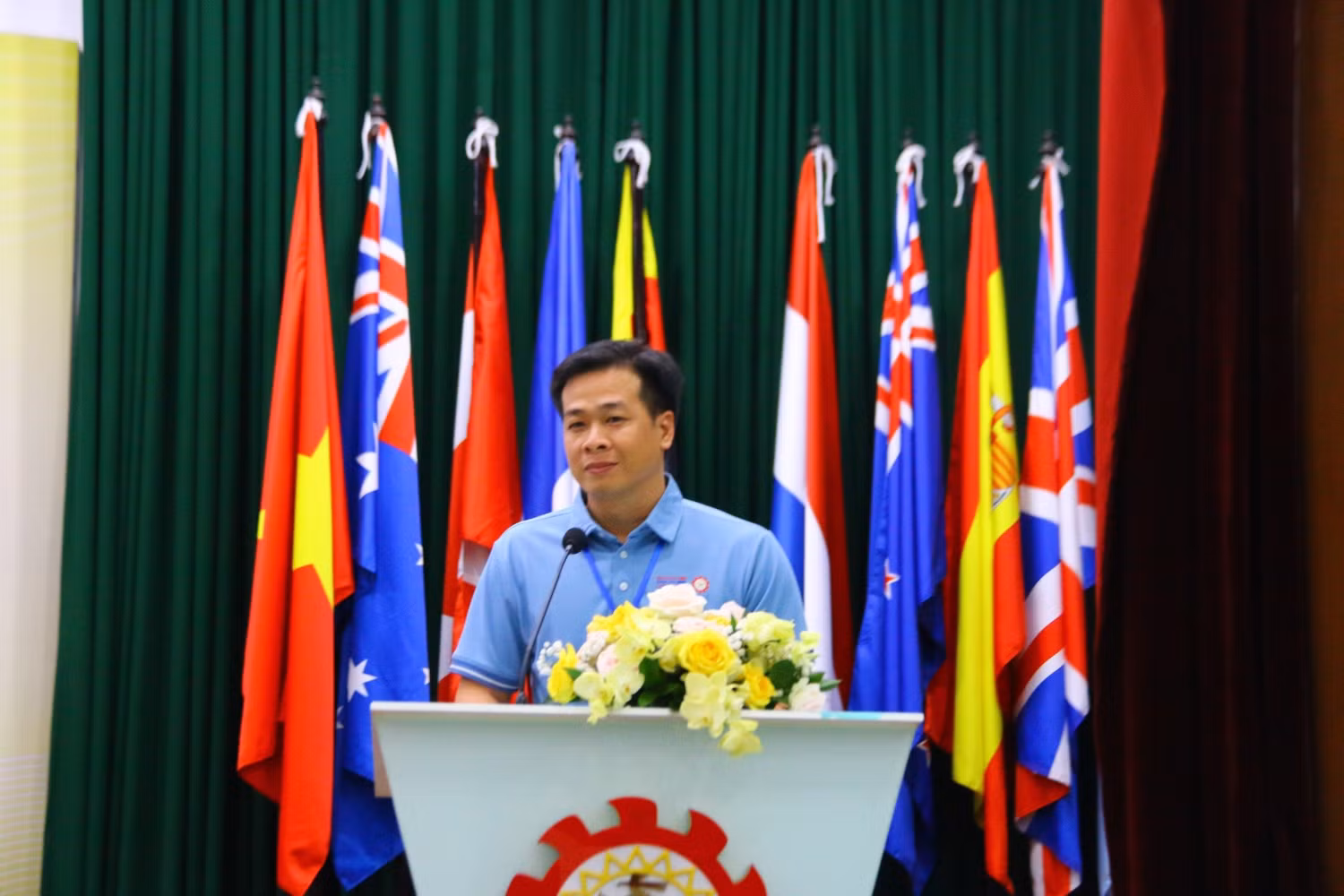 Tiến sĩ Huỳnh Ngọc Tài - Trưởng Khoa Ngoại ngữ, thuộc Trường Ngôn ngữ - Văn hóa - Nghệ thuật Khmer Nam Bộ và Nhân văn, Trường Đại học Trà Vinh. Ảnh: Trường Đại học Trà Vinh