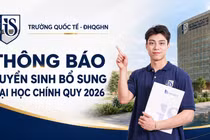 Trường Quốc tế – ĐHQGHN tuyển bổ sung 420 chỉ tiêu đại học chính quy năm 2026
