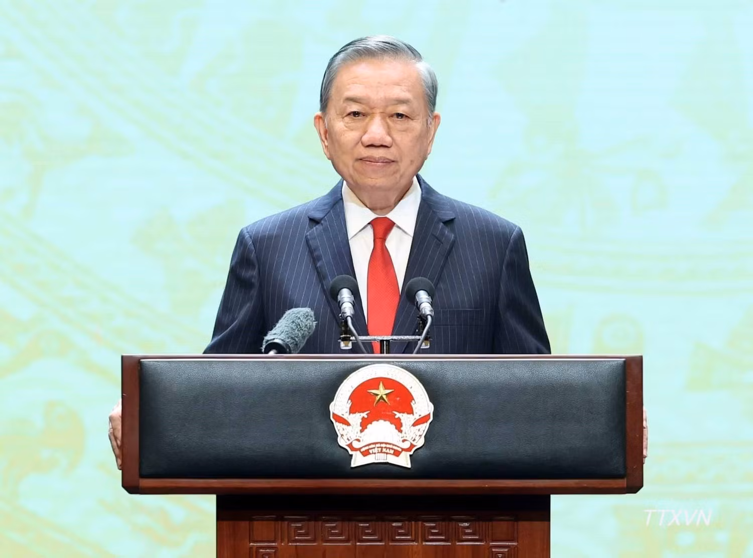 Tổng Bí thư, Chủ tịch nước Tô Lâm đọc Diễn văn Kỷ niệm 81 năm Quốc khánh nước Cộng hòa xã hội chủ nghĩa Việt Nam. Ảnh: An Đăng/TTXVN