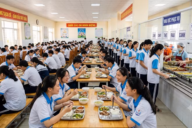 Bữa ăn bán trú muộn giờ, "lèo tèo" đồ ăn, không phải UBND xã cứ dừng và đổi đơn vị cung cấp là xong