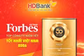 HDBank tiếp tục vào top 50 Forbes Việt Nam trong bước chuyển lớn của thị trường vốn