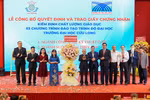 Trường Đại học Cửu Long thêm 03 chương trình đào tạo đạt chuẩn kiểm định chất lượng